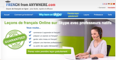 Leçons de français sur Skype